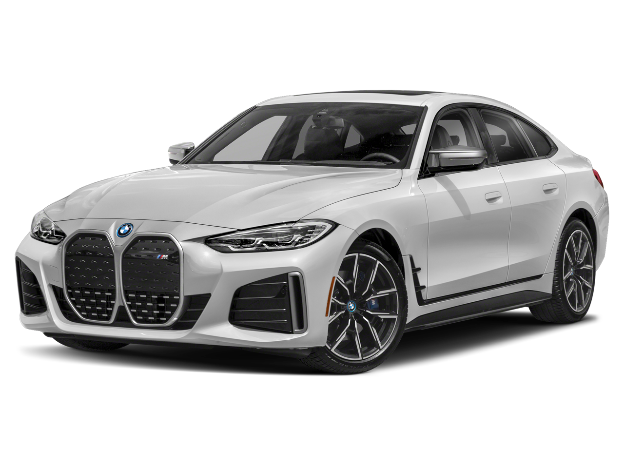 2023 BMW i4 eDrive35 Gran Coupe 4D in Black — front three-quarter view