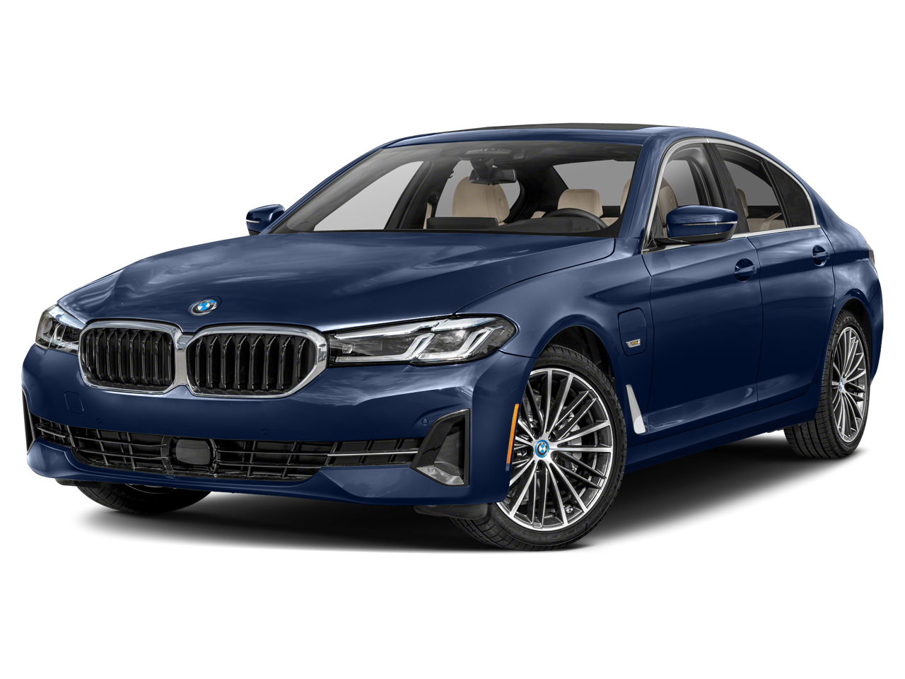 2023 BMW 5 Series 530e Sedan 4D in Gray — front three-quarter view