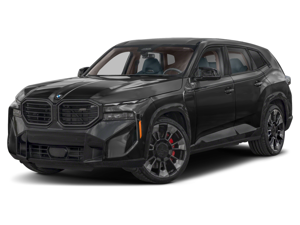 2023 BMW XM Sport Utility 4D in Black — front three-quarter view