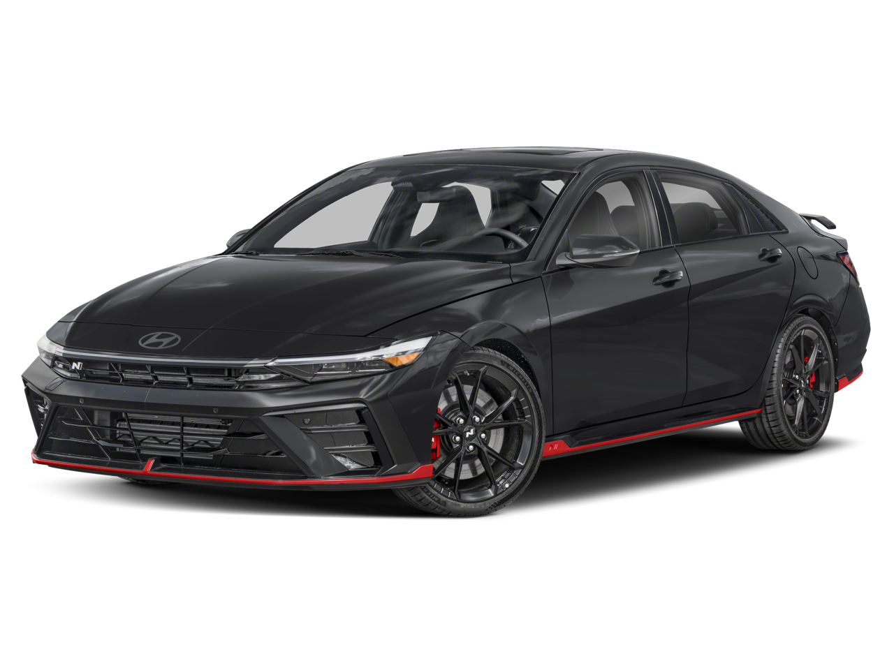 2026 Hyundai Elantra N N Sedan 4D in Gray — front three-quarter view