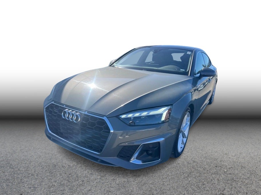 2024 Audi A5 Premium Plus Sedan 4D in Gray — front three-quarter view