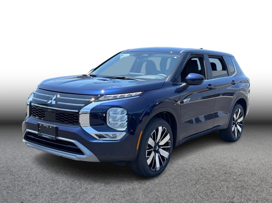 2026 Mitsubishi Outlander PHEV SE in Blue — front three-quarter view