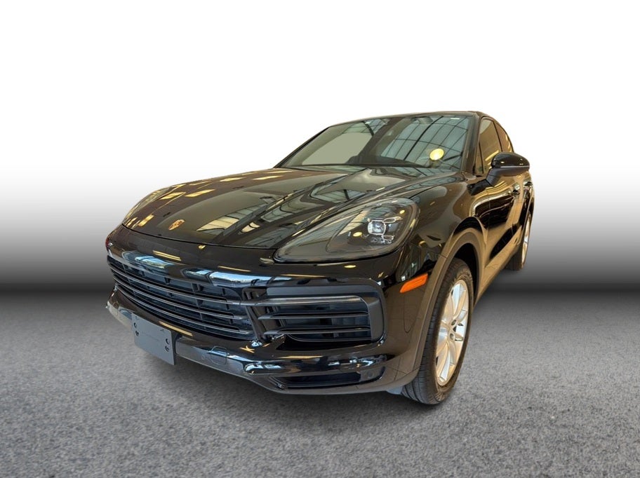 2020 Porsche Cayenne Sport Utility 4D in Black — front three-quarter view