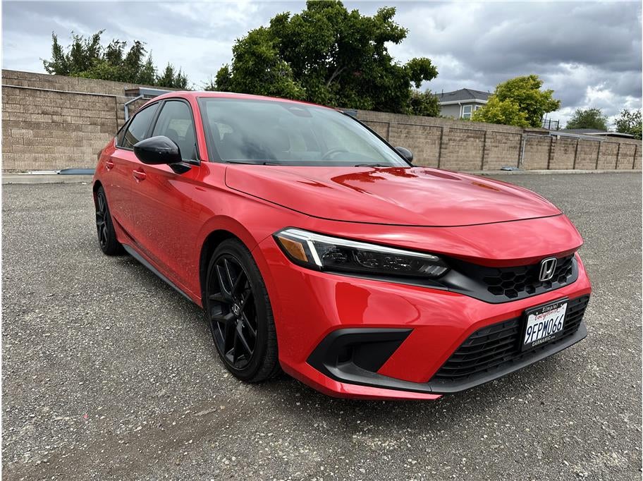 2023 Honda Civic — rear three-quarter view