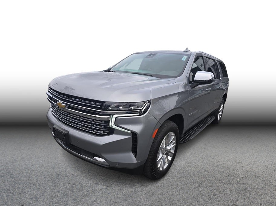 2023 Chevrolet Suburban Premier Sport Utility 4D in Gray — front three-quarter view