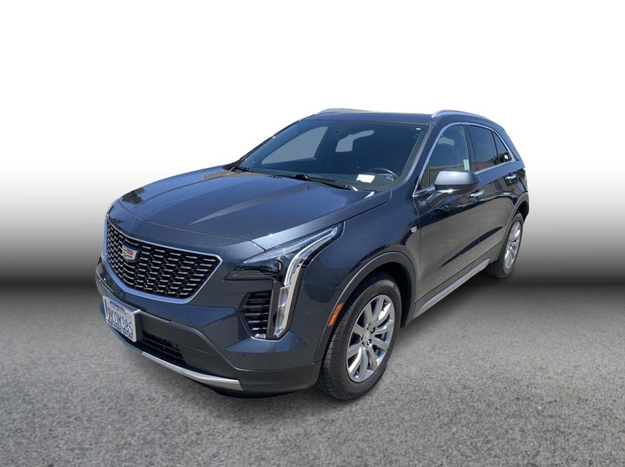 2019 Cadillac XT4 Premium Luxury Sport Utility 4D in Gray — front three-quarter view