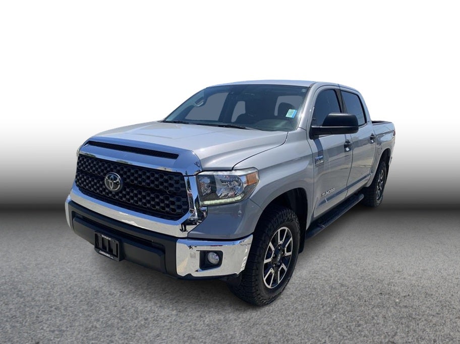 2020 Toyota Tundra CrewMax SR5 Pickup 4D 5 1/2 ft in Gray — front three-quarter view