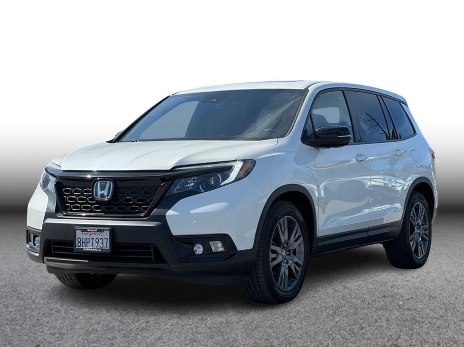 2019 Honda Passport EX-L Sport Utility 4D in White — front three-quarter view